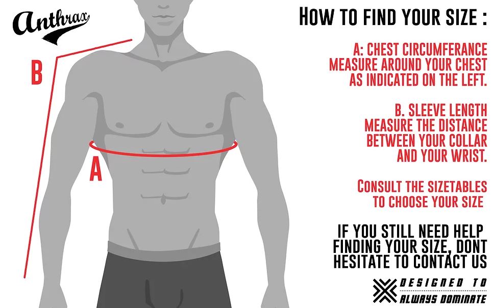 Compression Shirt Size guide